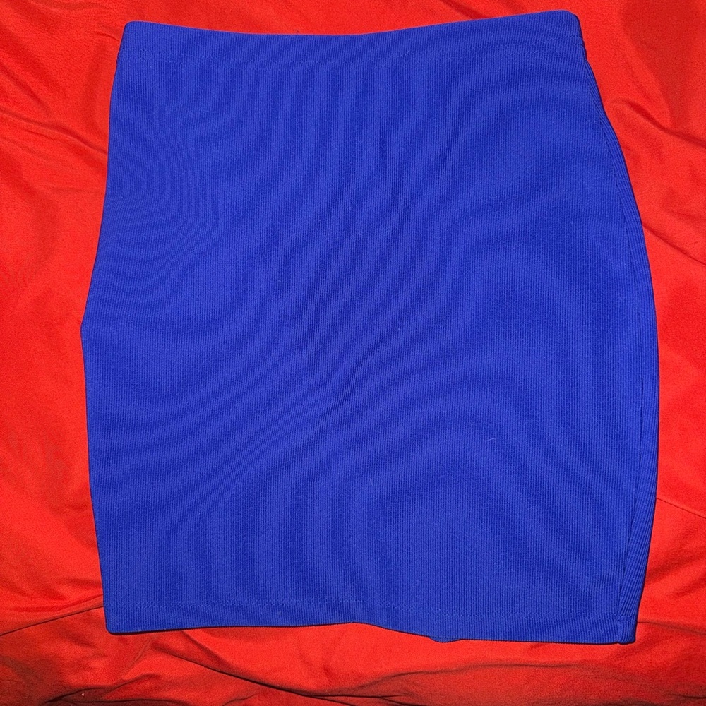 Forever 21 Royal Blue Knit Pencil Skirt
